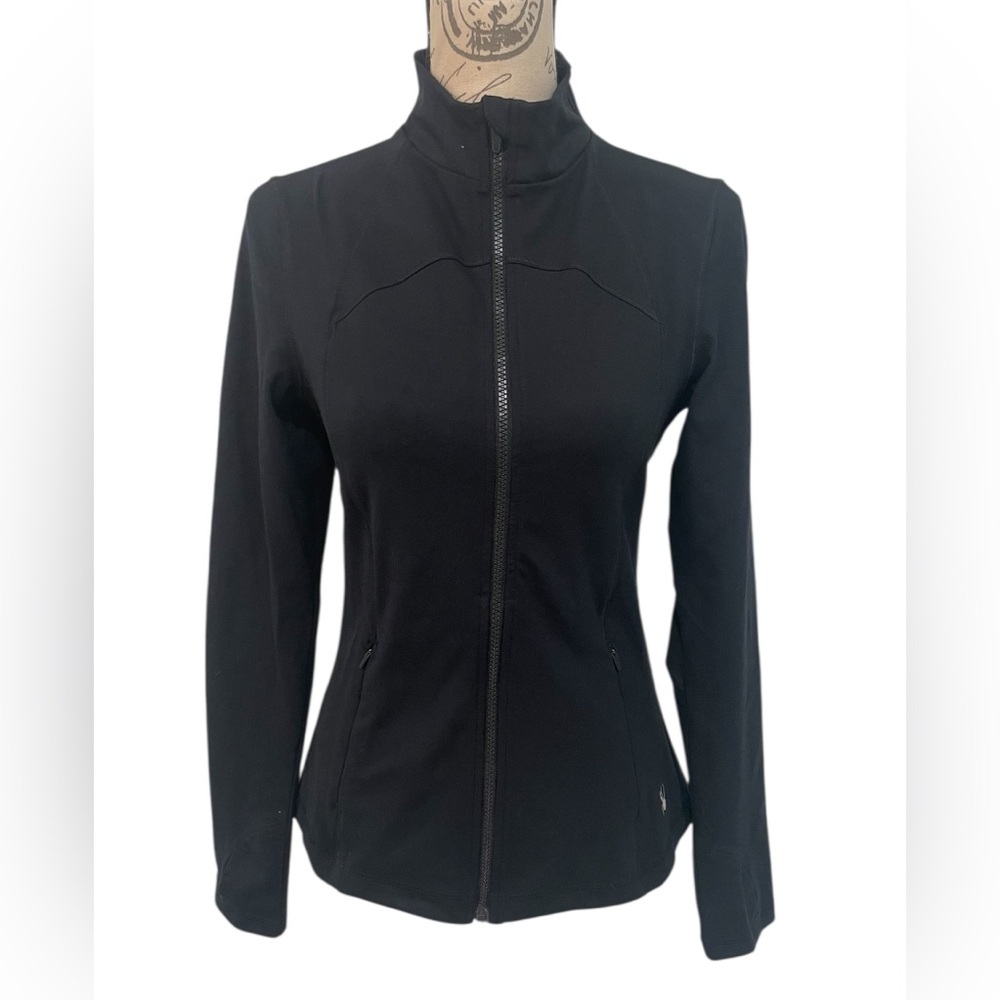 Spyder Active Black Softshell Zip Jacket Women’s … - image 1